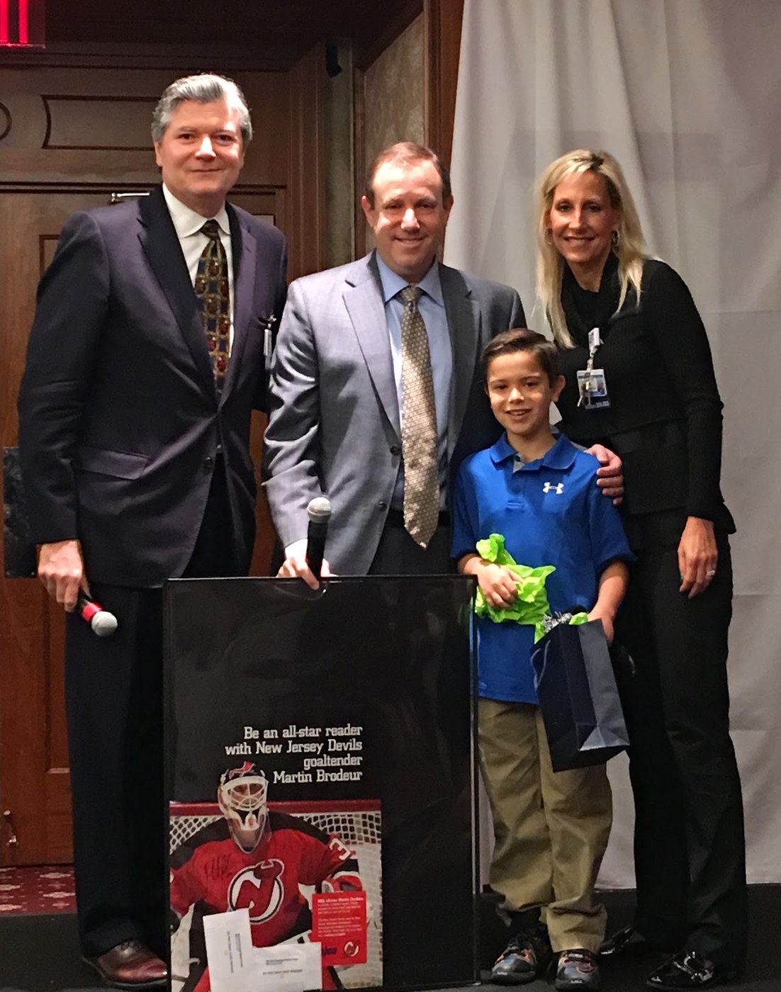 Community Leadership — BHHS Jordan Baris at New Jersey Devils literacy event