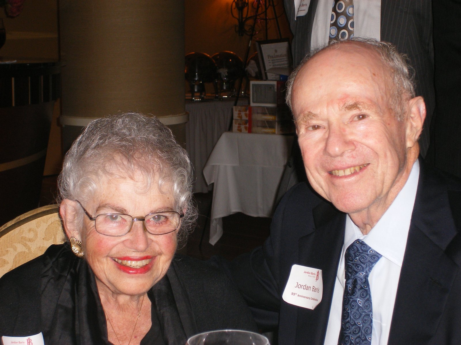 Marjorie and Jordan Baris at the firm’s 55th anniversary celebration