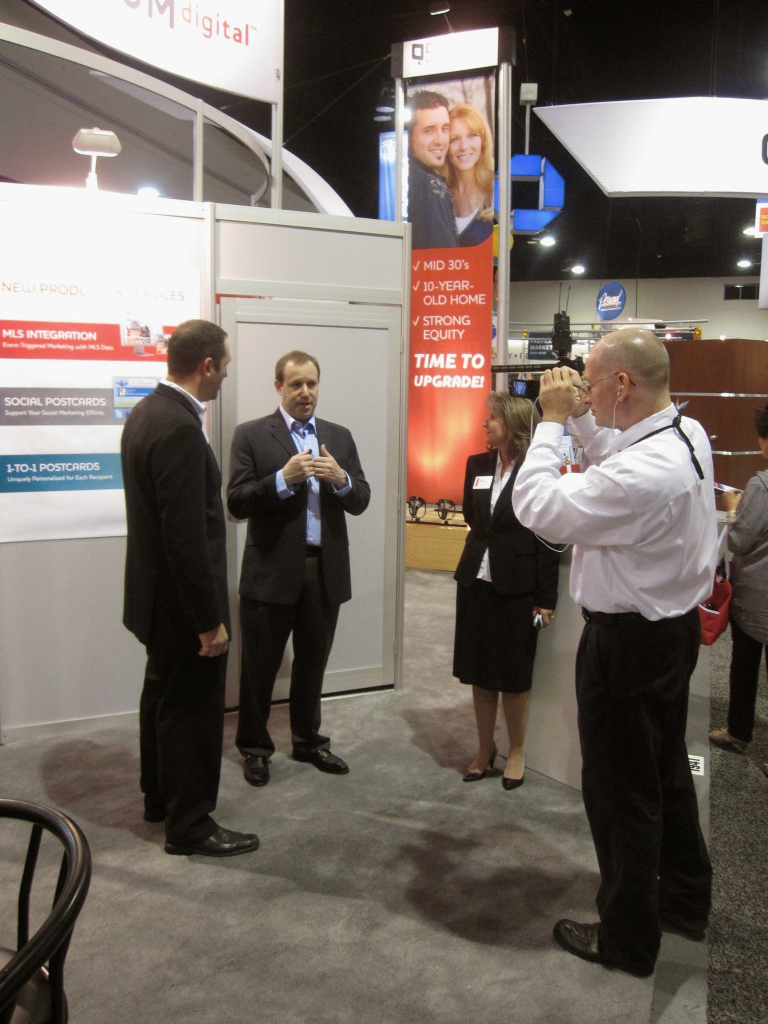 Ken Baris being interviewed at an industry technology conference during the Zillow Advisory Board era