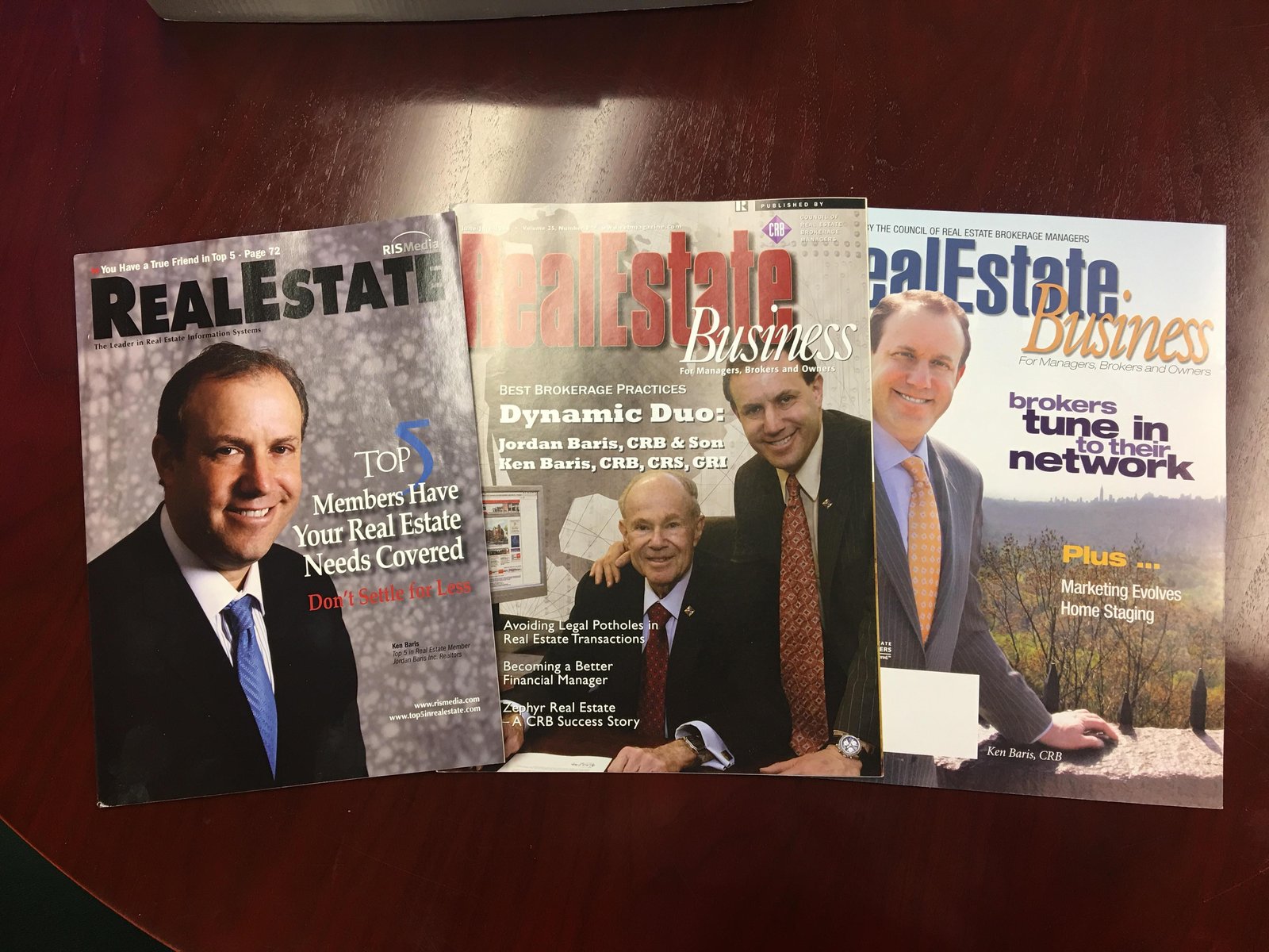 A body of work — Ken and Jordan Baris on national real estate magazine covers across the decades